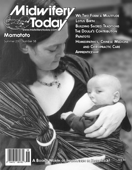 Midwifery Today, Issue 58, Summer 2001